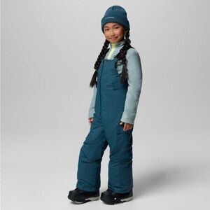 Columbia Youth Snowslope ski bib Size XXS Black Kids Insulated Snow Pants